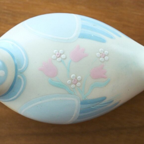 Vtg STONELITE Bird Figurine Professor Bessi Giuseppi Hand Painted Floral Italy - Picture 7 of 8